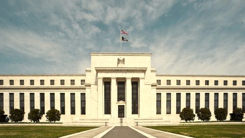 The Federal Reserve's Eccles Building in Washington, seen from the front